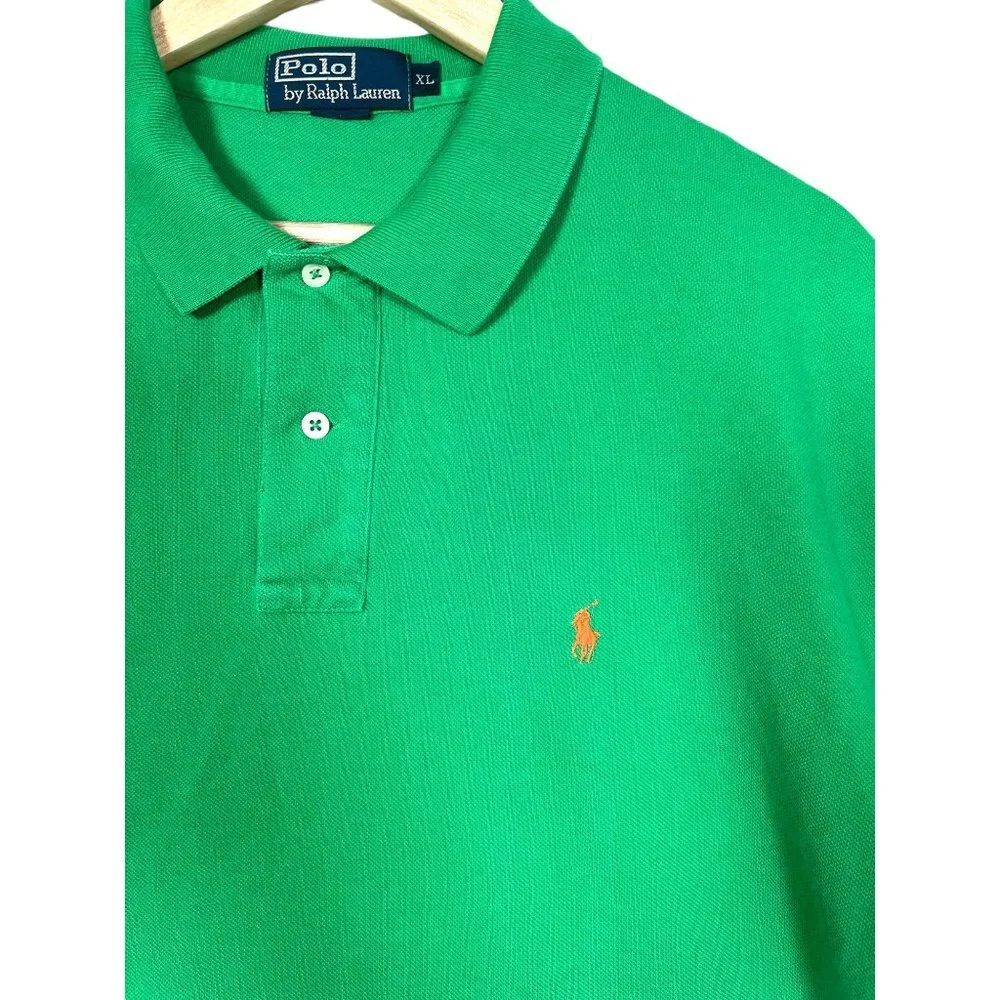Polo Ralph‎ Lauren 90s green short sleeve shirt sz XL
